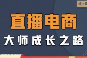 直播电商高手成长之路：教你成为直播电商大师，玩转四大板块