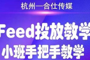 合仕传媒Feed投放教学，手把手教学，开车烧钱必须自己会！