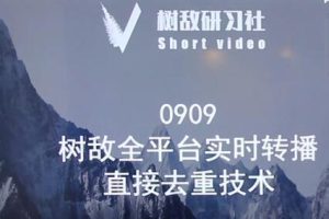 树敌0909抖音直播技术：全平台实时转播，抖音站内直接去重
