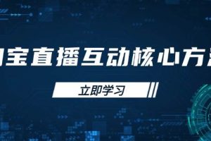 （14128期）淘宝直播互动核心方法，新手入门指南、直播能力提升，新手主播快速突围