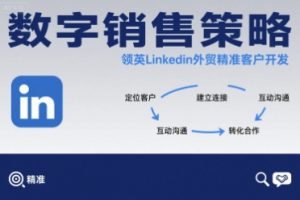 数字销售策略领英LinkedIn外贸精准客户开发