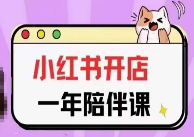 三九小红书开店一年陪伴课(更新),从0到1玩赚小红书开店