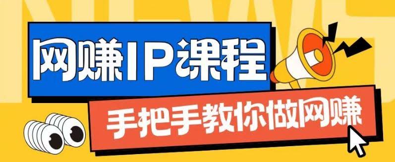 ip合伙人打造1.0,从0到1教你做网创,实现月入过万【揭秘】