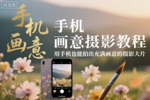 手机画意摄影教程，用手机也能拍出充满画意的摄影大片